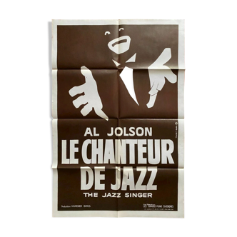 Affiche cinéma "Le Chanteur de Jazz" Al Jolson 80x120cm 1979