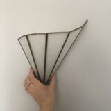 Pair of wall sconces in glass paste, handcrafted.