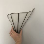 Pair of wall lights in glass paste, handmade.