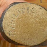 Vintage blue sandstone vase