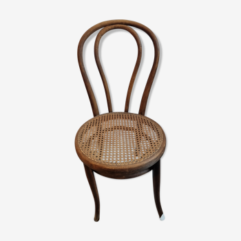 Chair Thonet N ° 18 endXIX eme wood turned & rattan