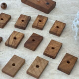 Vintage wooden domino game