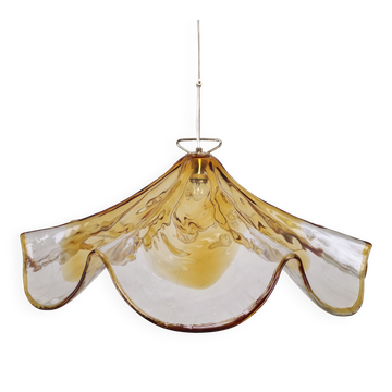 Large Luxury La Murrina Murano Glass Pendant Lamp, Italy, 1980s (2 avbl)