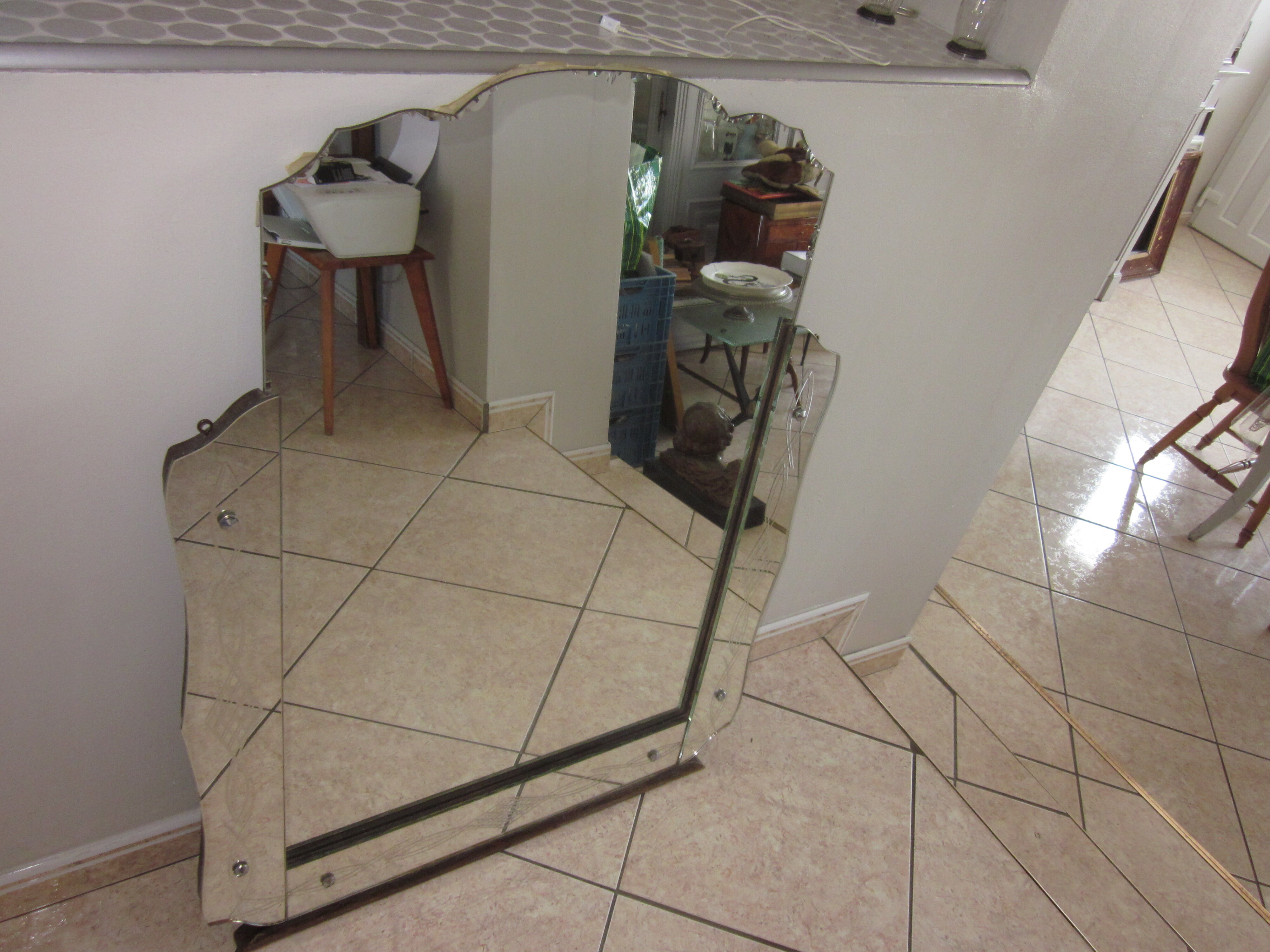 Miroir des années 50 - 102x78cm