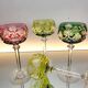 Box of 4 Val Saint Lambert "Berncastel" no. 204 Roemer glass – Belgium 1905