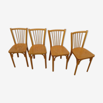 Set de 4 chaises Baumann à barreaux