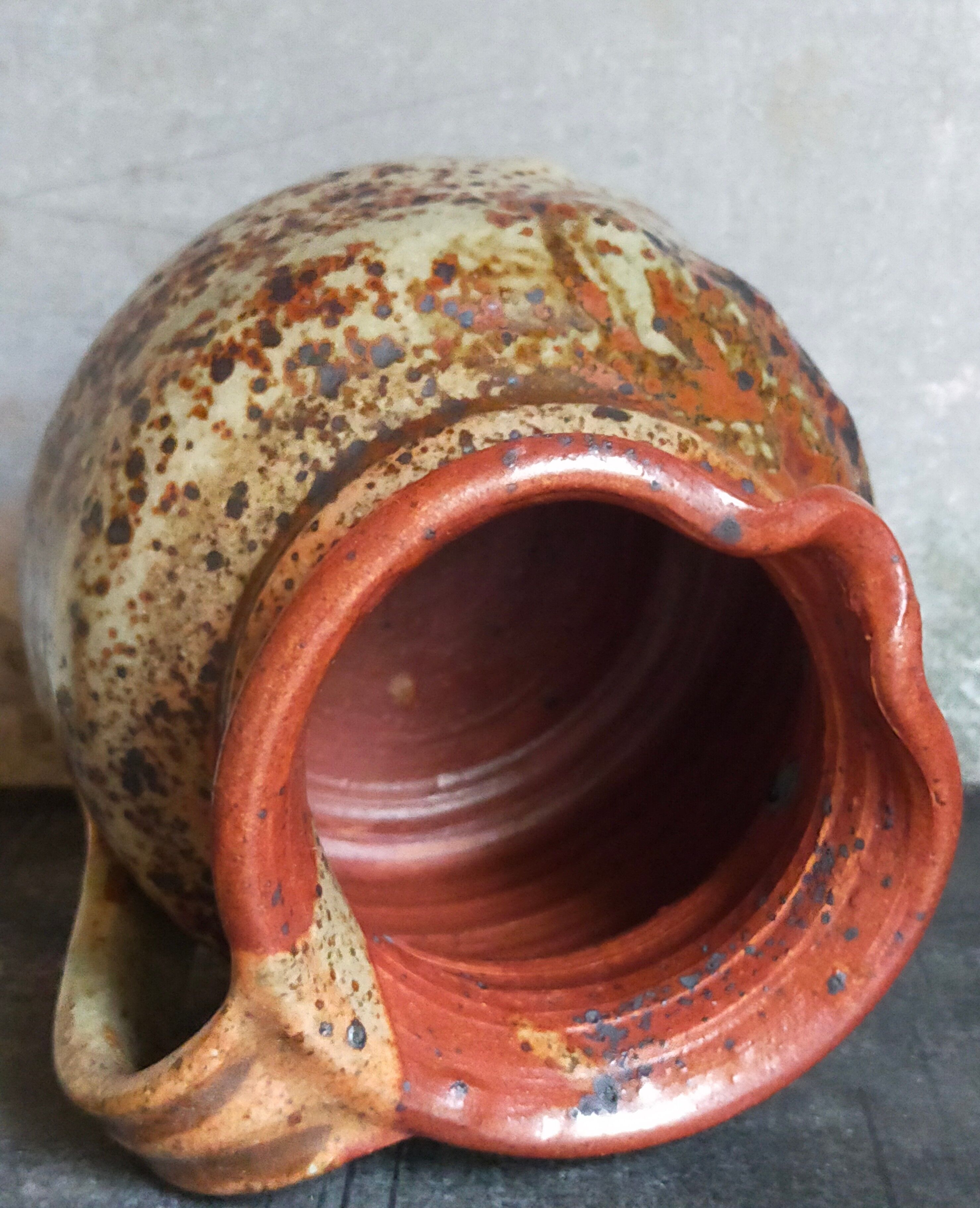 Traditional pottery sandstone pyrite Art-popular XIXth