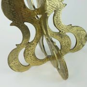 1960s mid century brutalist brass CANDLEHOLDER for one big candle