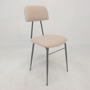 Set of 4 Italian Metal Dining Chairs, 1960's