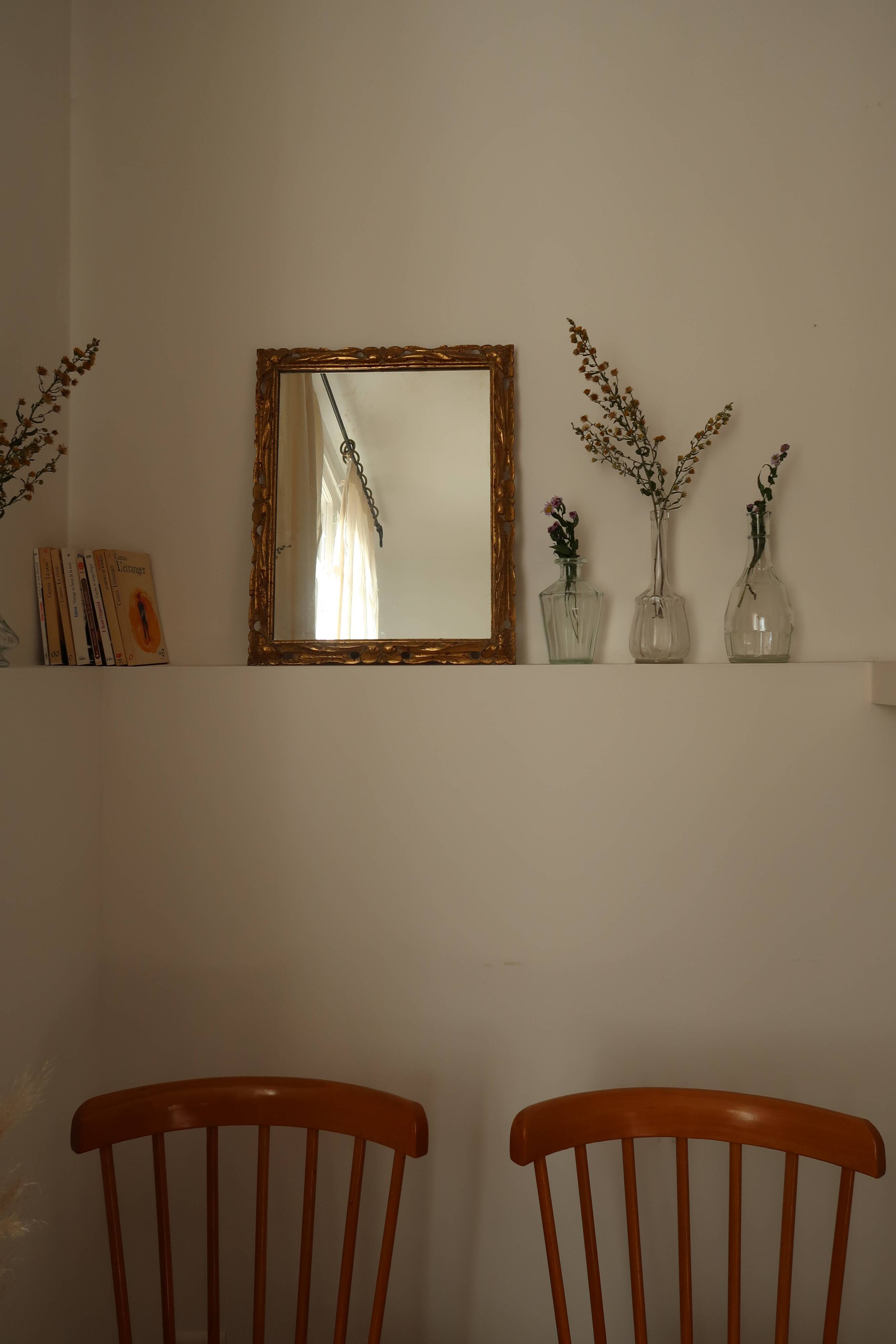 Mirror frame gilded foliage - 51x41cm