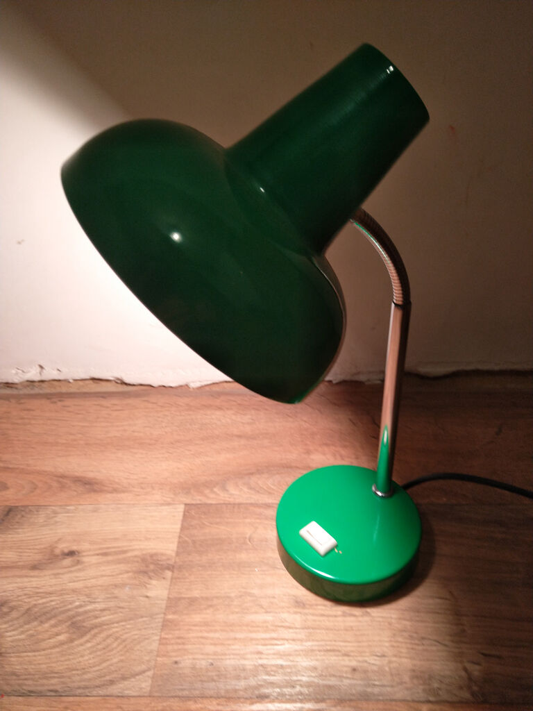 Vintage green table lamp