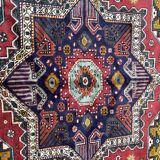 Nice large vintage carpet chirwan Azerbaijan handmade 234x310 cm