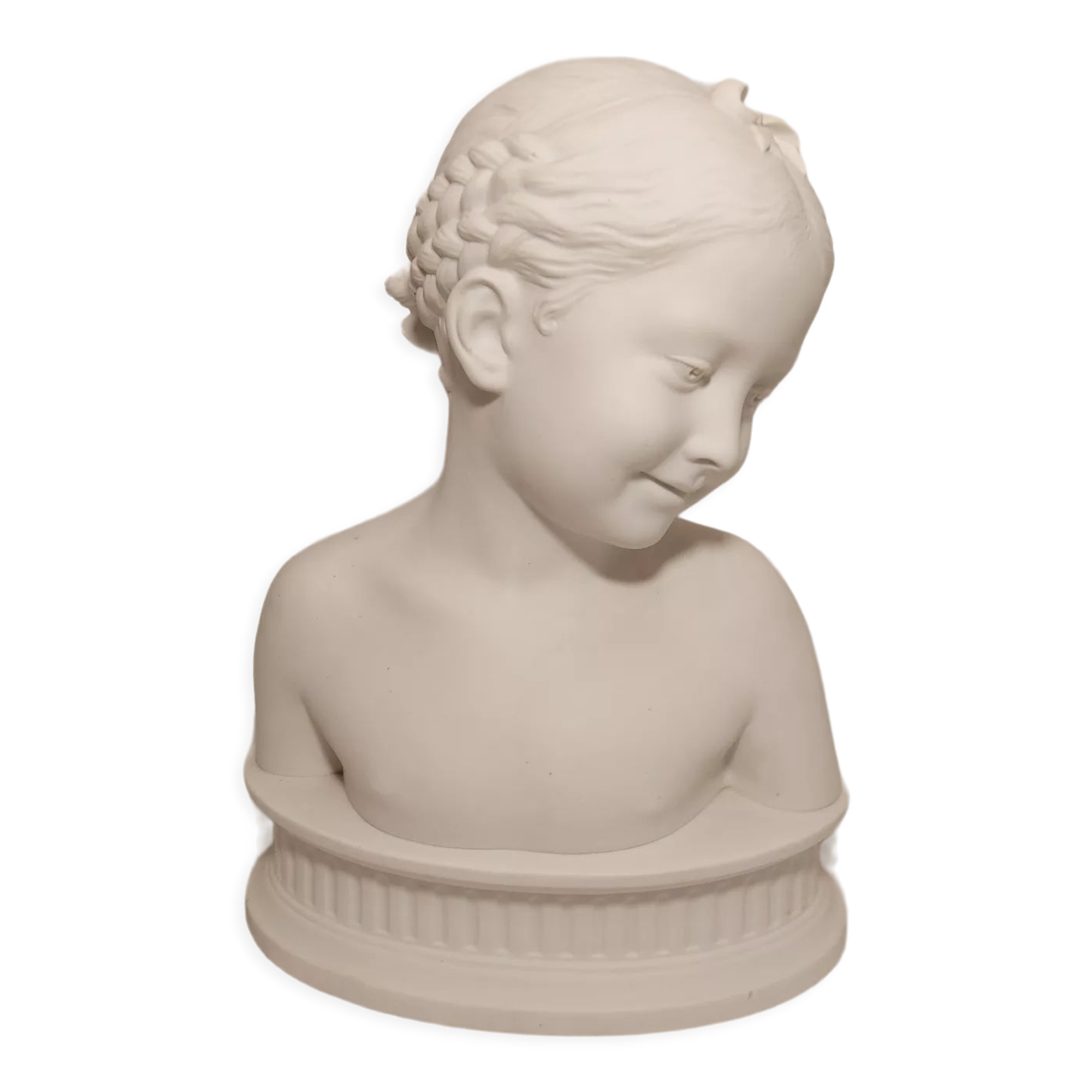 Bust of a girl in Pigalle biscuit