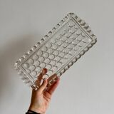 Service de table en verre texturé bullé