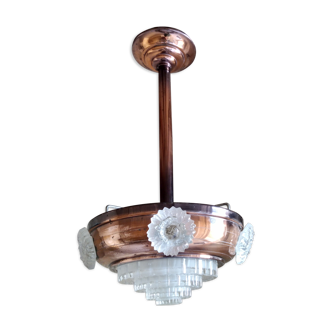 Art Deco pendant lamp glass building