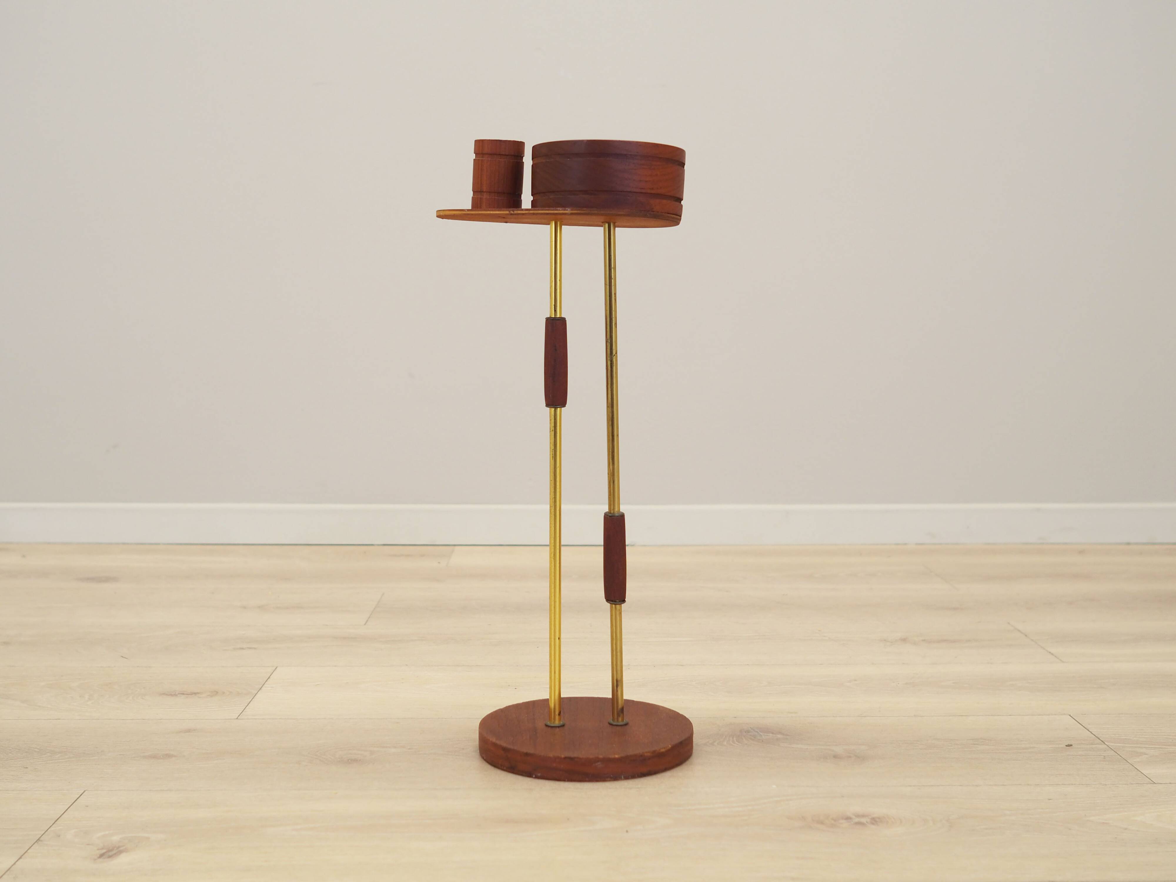 Teak ashtray, Danish design, 1970s, production: Denmark