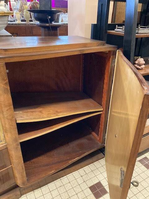 Art Deco 3-door, 2-drawer sideboard