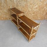 Rattan console shelf sideboard