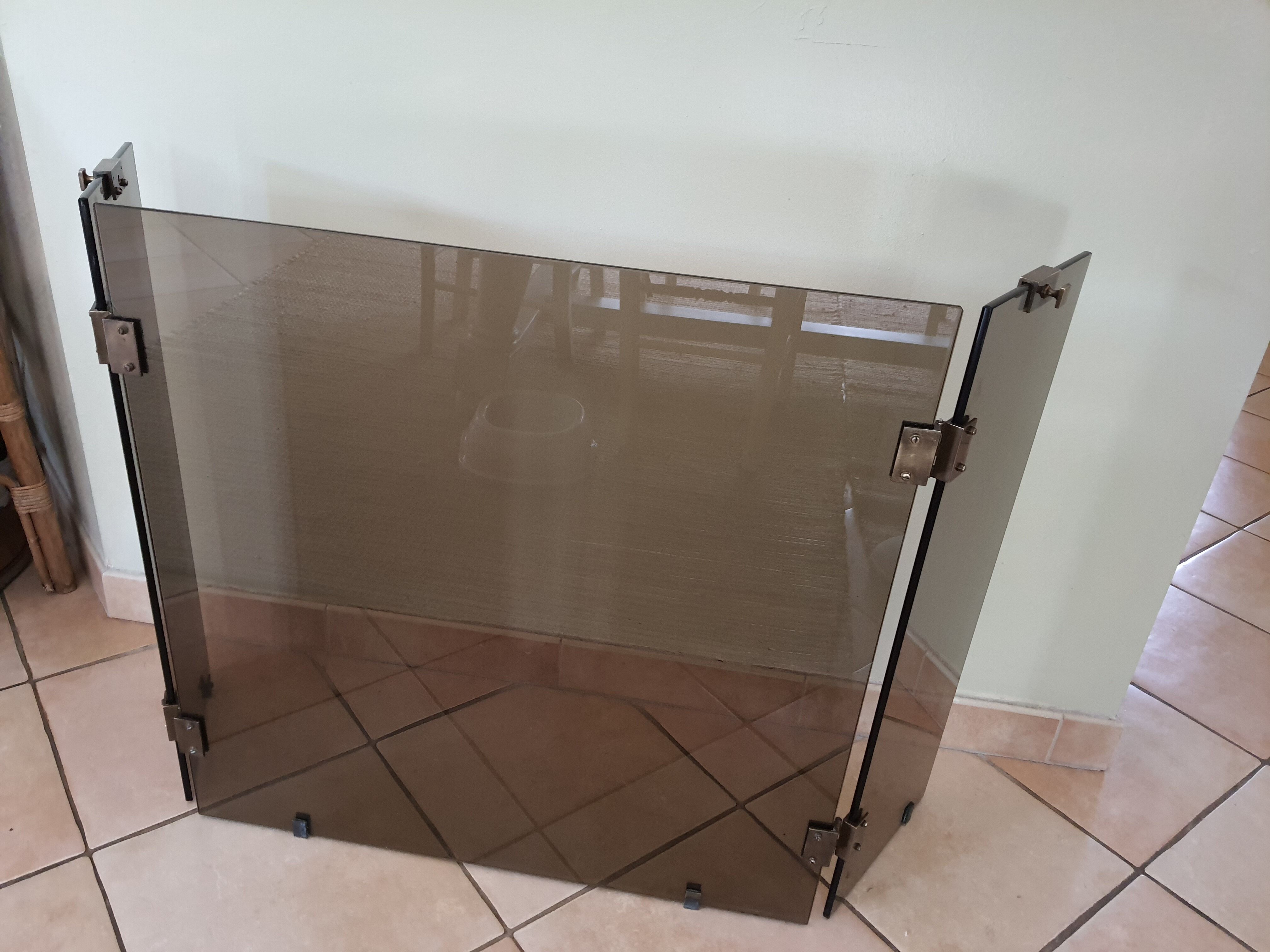 Fire firewall 3 shutters vintage smoked glass