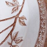 Large hollow iron earth dish daisy decor