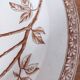 Large hollow iron earth dish daisy decor