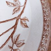 Large hollow iron earth dish daisy decor
