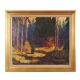 Painting „The Autumn Forest”, Scandinavian design, 1960s