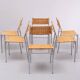 Martin Visser set of 6 Dining Chairs SE05 for 't Spectrum, 1960