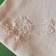 12 old damask linen napkins with a monogram