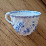 Tasse ancienne porcelaine de Sarreguemines fleurs vintage