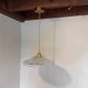 Vintage chiseled glass pendant light