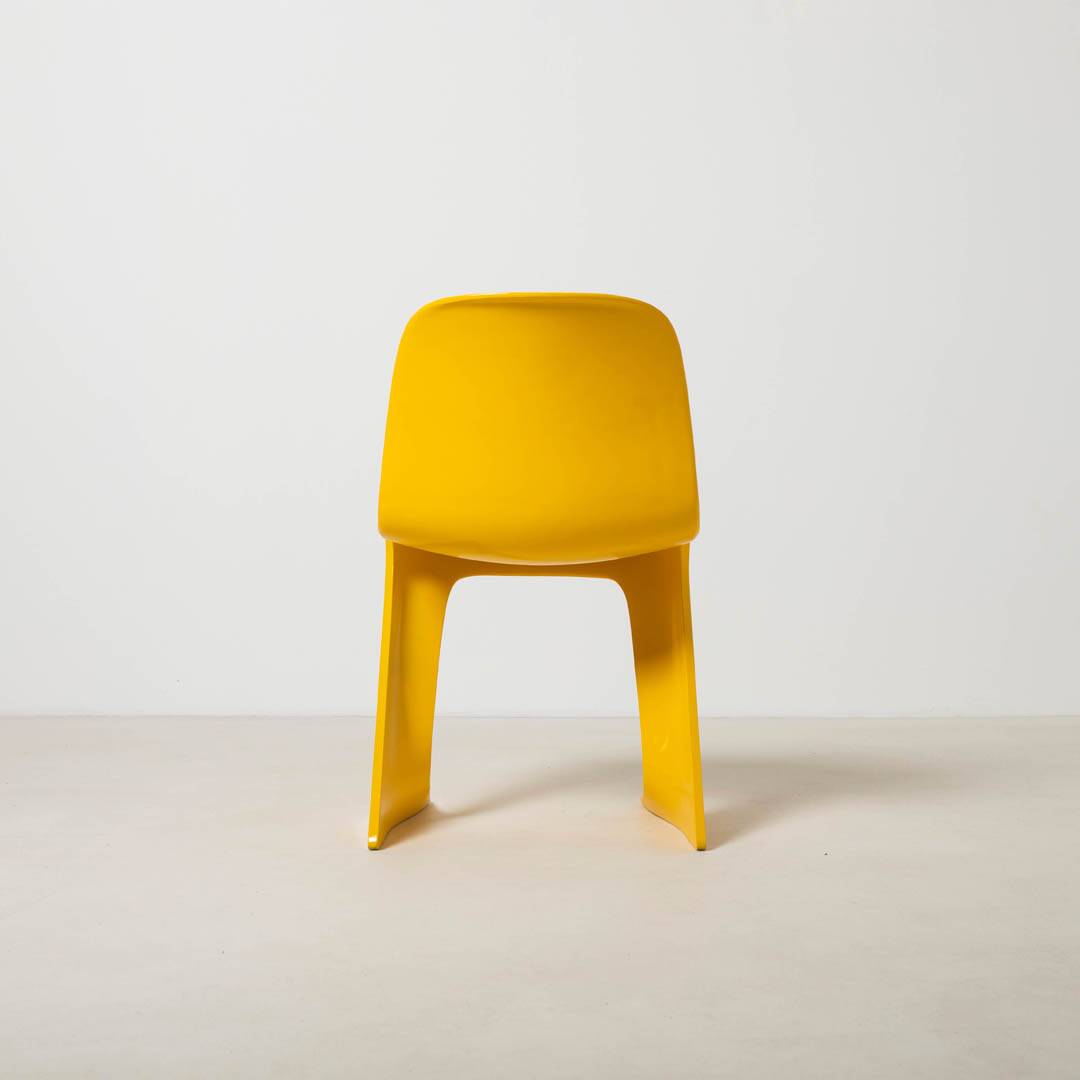 Set of 4 iconic Z-stuhl chairs designed by Ernst Moeckl, Germany 1968