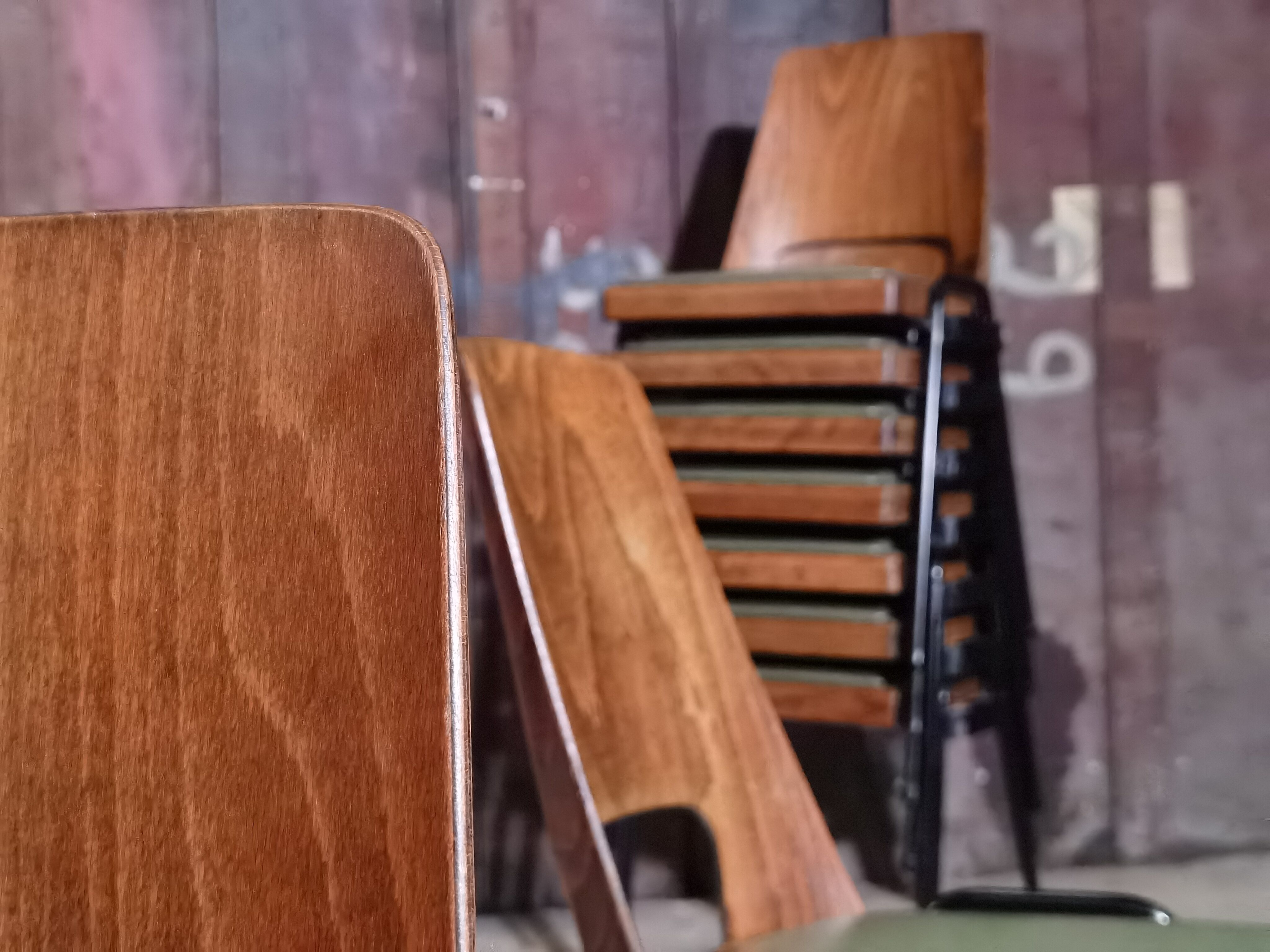 Lot of 19 chairs Baumann Manhattan skai green