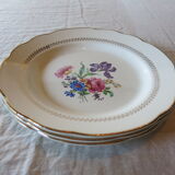 3 flat plates from gien in good condition, florence model