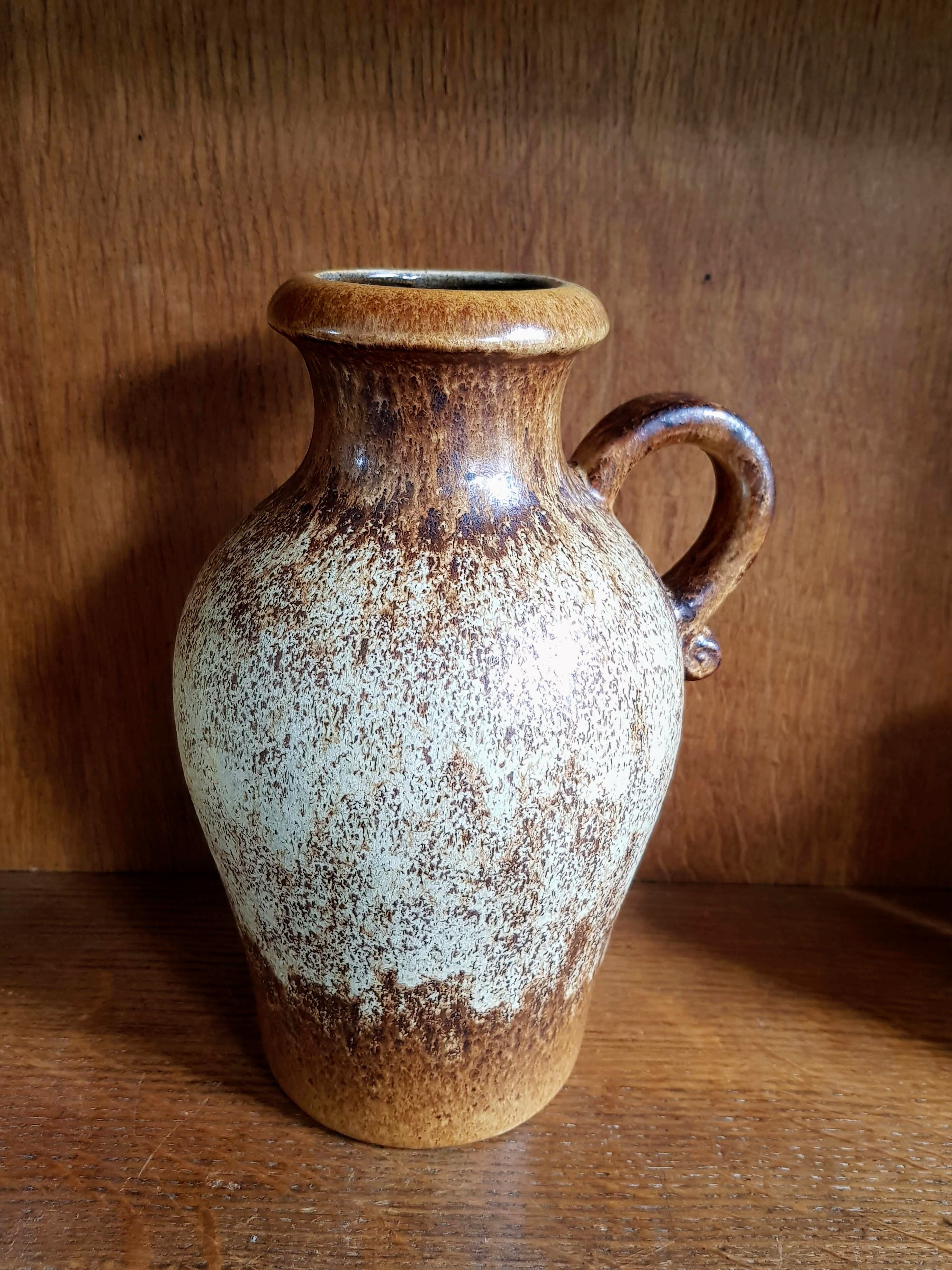 Vintage Set of Four West German Ceramic Vases - Fat Lava - Scheurich - 1960s