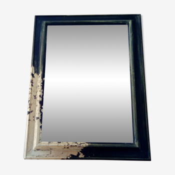 Black and gold mirror 46x60cm