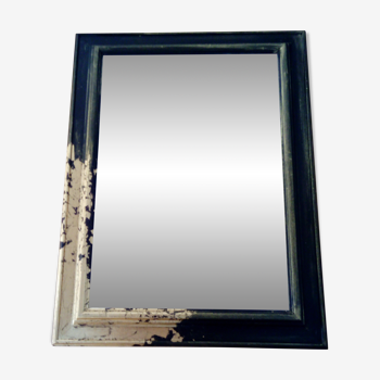 Miroir noir et or 46x60cm