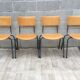 Set of 4 vintage Dutch chairs