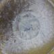 Vintage stoneware pocket bowl with crystalline glazes signed by Françoise Roussel.