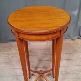 Light wood side table