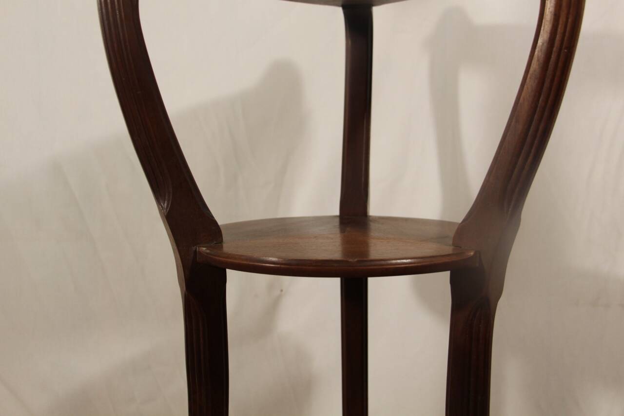 Art Nouveau Side Table in Mahogany Attributed to Majorelle