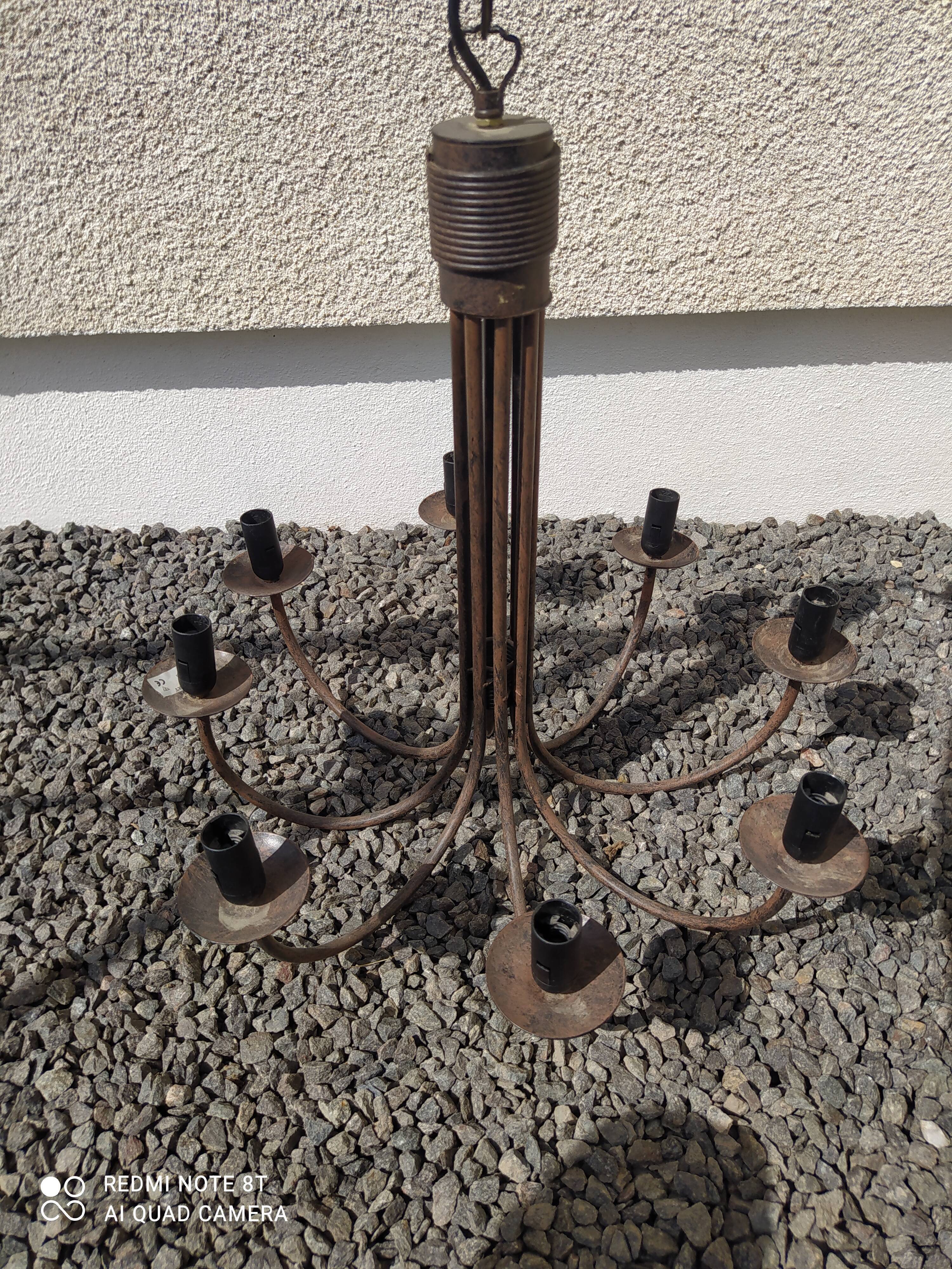 Metal chandelier 8 lights