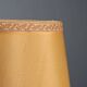 Antique carved lacquered wooden candelabrum with fabric, 19th century