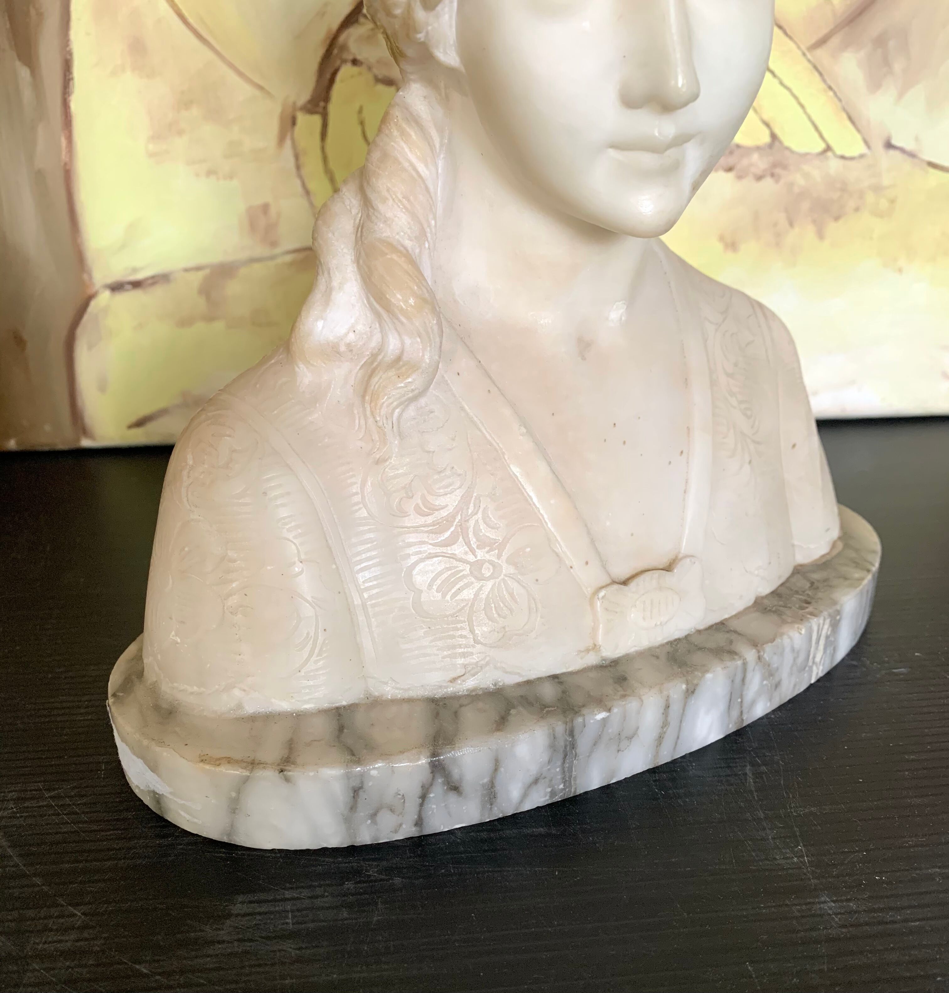 Alabaster bust