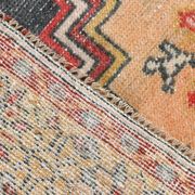 57s Antique Red & Navy Blue Vintage Persian Rug, 106x201Cm