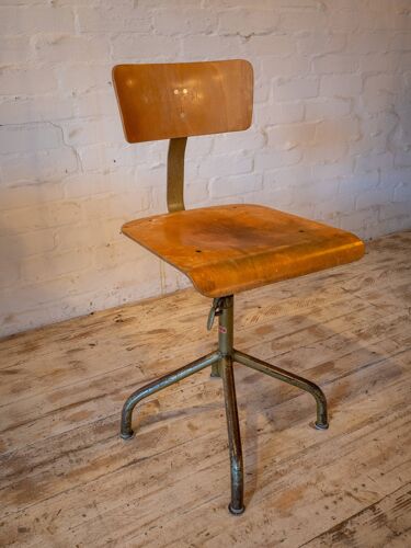 Set de 4 chaises d’atelier vintage