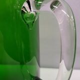 Green glass carafe