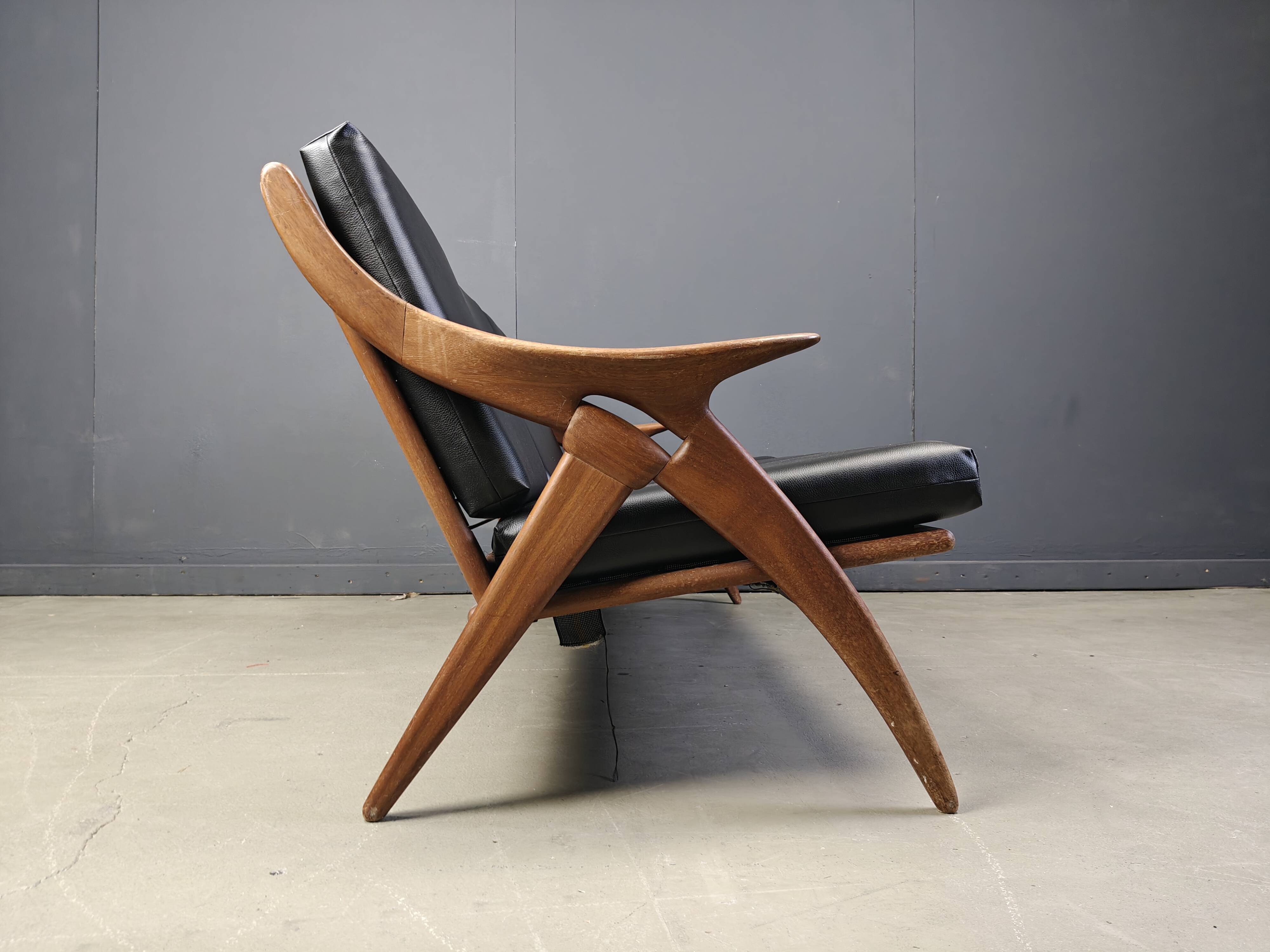 Vintage three seater 'de knoop' sofa by de ster Gelderland, 1960s