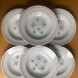 Gien - 6 Marie Claude series plates