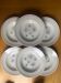 Gien - 6 Marie Claude series plates